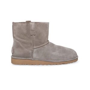 Ugg Women's Classic Unlined Mini Perf Boots Mole Taupe 10